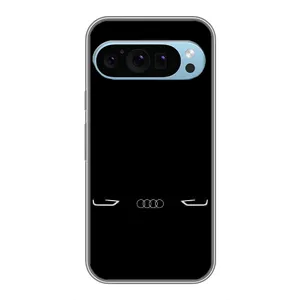 Силиконовый бампер с картинкой машины на Google Pixel 9 (Силует Audi)