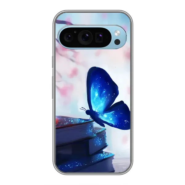 Чехол с рисунком «Бабочка синяя» для Google Pixel 9