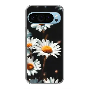 Чехол с ромашками на Google Pixel 9 (Белые ромашки)