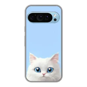 Чехол на тематику: Коты для Google Pixel 9 (Белый кот)