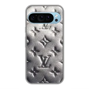 Текстурный Чехол Louis Vuitton для Гугл Пиксель 9 (Бежевый ЛВ)