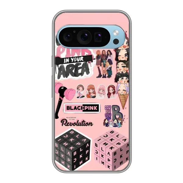 Чехол с рисунком «BLACK PINK коллаж» для Google Pixel 9