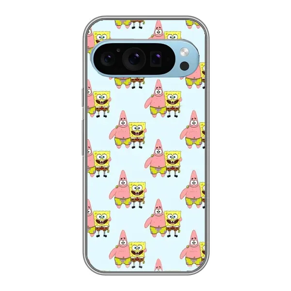 Чехол с рисунком «Боб и Патрик» для Google Pixel 9