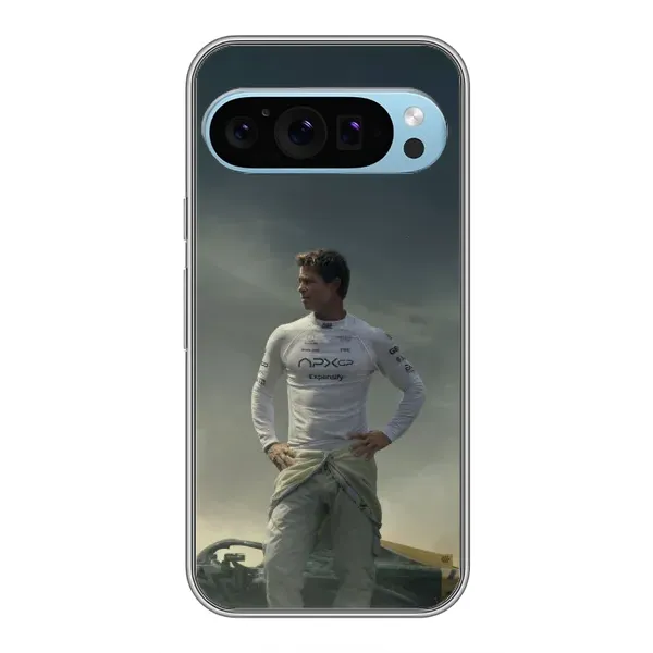 Чехол с рисунком «Бред Питт» для Google Pixel 9 Чехол с рисунком «Бред Питт» для Google Pixel 9