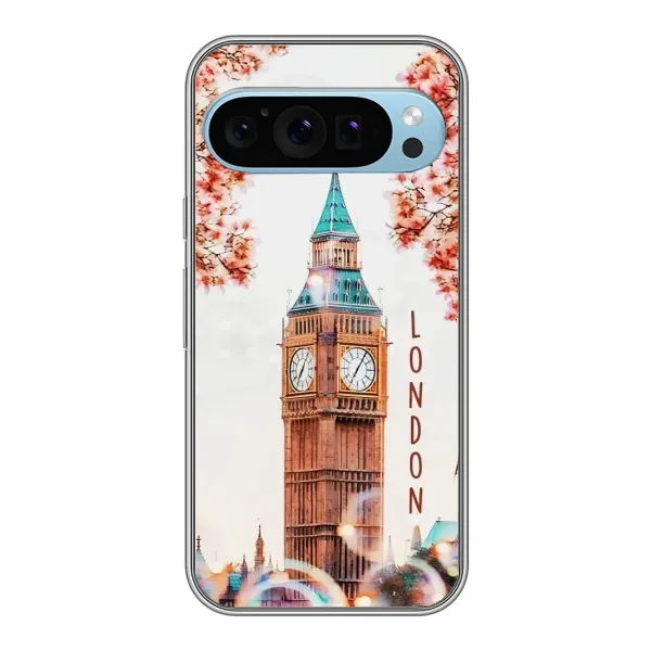 Чехол с рисунком «Часы Лондон» для Google Pixel 9