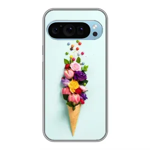 Чехлы с тематикой "ЦВЕТЫ" на Google Pixel 9 (Цветок-мороженное)