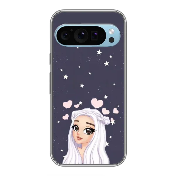 Чохол з малюнком «Дівчина та серця» для Google Pixel 9