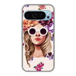 Чехол с картинкой Модные Девчонки Google Pixel 9 (Девушка в очках)