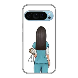 Силиконовый бампер (Работники) на Google Pixel 9 (Доктор)