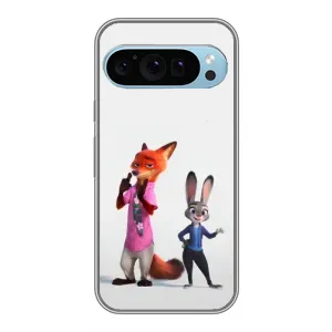 Силіконовий чохол з принтом Зоотрополіс для Google Pixel 9 (Джуді і Нік)