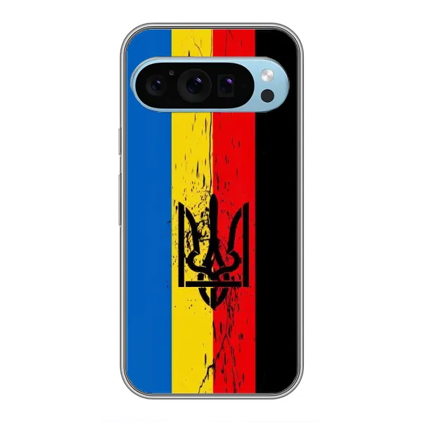 Чехол с рисунком «Флаг УПА» для Google Pixel 9 Чехол с рисунком «Флаг УПА» для Google Pixel 9