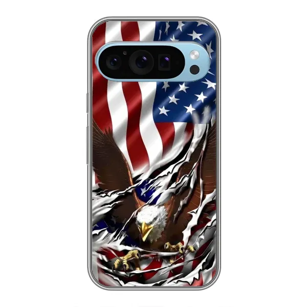 Чехол с рисунком «Флаг USA» для Google Pixel 9