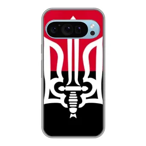 Чехлы УПА (Красно-Чёрный) на Google Pixel 9 (Герб Украины)