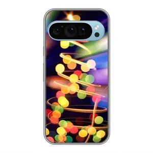 Чохол новорічна ялинка на Google Pixel 9 (Гірлянди)
