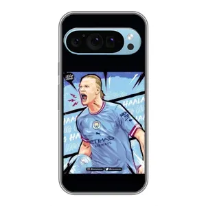 Чехлы с принтом для Google Pixel 9 Футболист (гол Эрлинг Холланд)