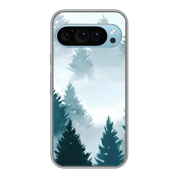 Чехол с рисунком «Горный лес» для Google Pixel 9