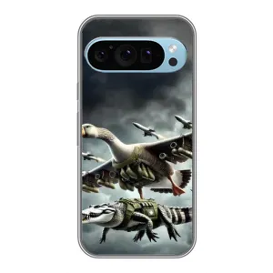 Чохол з малюнком «Гусіні і крокоділо» для Google Pixel 9