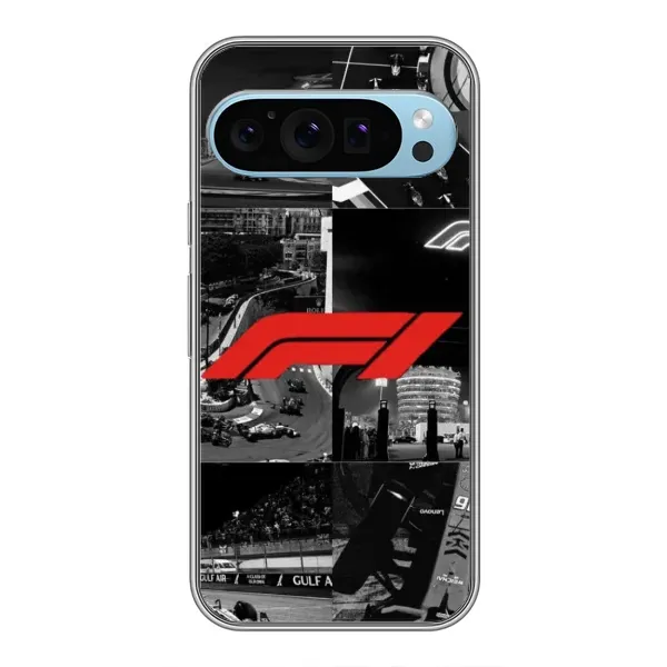 Чехол с рисунком «Коллаж Формула 1» для Google Pixel 9 Чехол с рисунком «Коллаж Формула 1» для Google Pixel 9