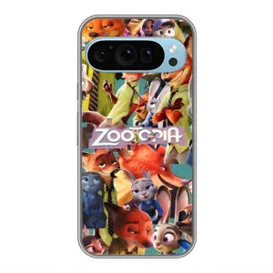 Силіконовий чохол з принтом Зоотрополіс для Google Pixel 9 (Колаж героїв)