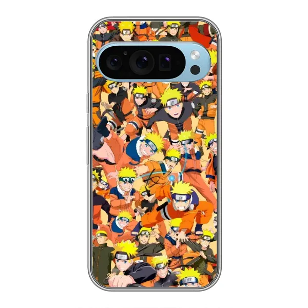 Чехол с рисунком «Коллаж Наруто» для Google Pixel 9