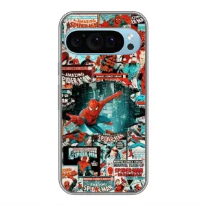 Чехол Супергерой Человека Паука на Google Pixel 9 (Комиксы Человек Паук)