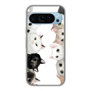 Силиконовый чехол с котиком для Google Pixel 9 (Коты)