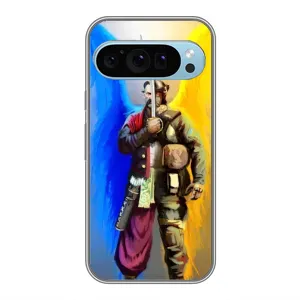 Чехол с картинкой (Патриотический КОЗАК) на Google Pixel 9 (Козак с крыльями)