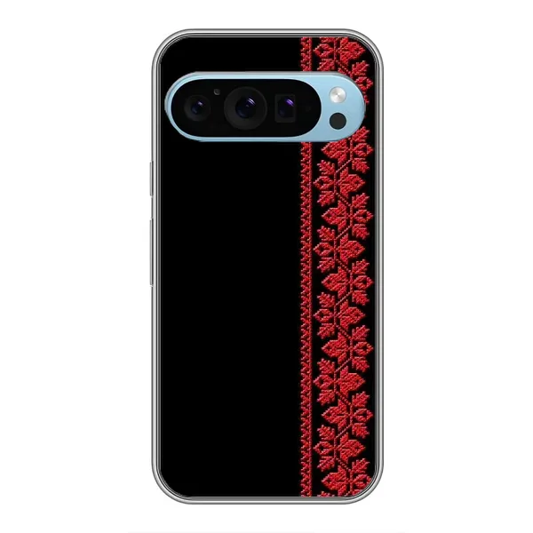 Чехол с рисунком «Красная Вышиванка» для Google Pixel 9 Чехол с рисунком «Красная Вышиванка» для Google Pixel 9