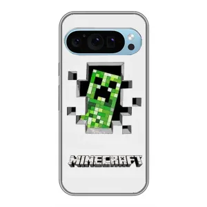 Чехлы для Google Pixel 9 (Персонажи Майн Крафт) (Крипер)