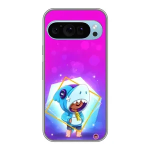 Чехол Бравл Старс для Google Pixel 9 (Леон в костюме Акулы)