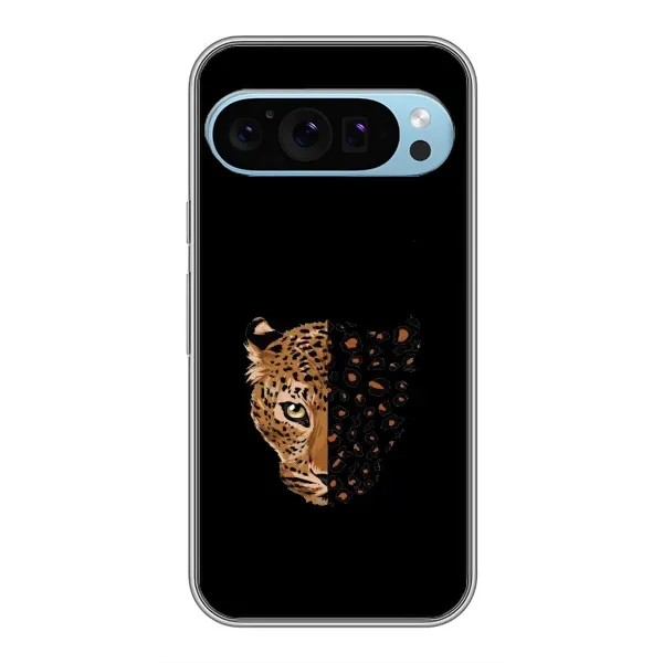 Чехол с рисунком «Леопард на черном» для Google Pixel 9 Чехол с рисунком «Леопард на черном» для Google Pixel 9