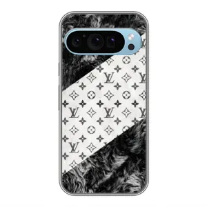 Чехол Стиль Louis Vuitton на Google Pixel 9 (LV на белом)