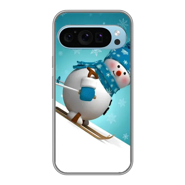 Чехол с рисунком «Лыжник» для Google Pixel 9