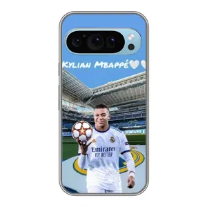 Чехол (TPU) с Футболистом на Google Pixel 9 (Mbappe Real)