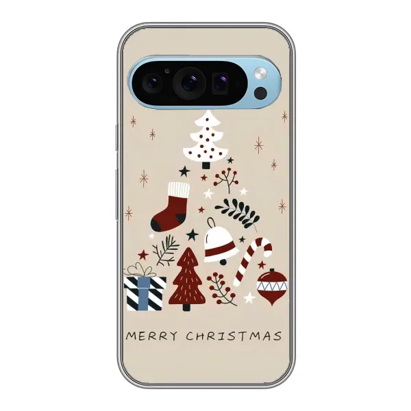 Чехол с рисунком «Merry Christmas» для Google Pixel 9
