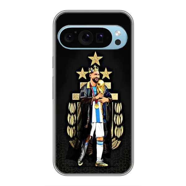 Чехол с рисунком «Месси король» для Google Pixel 9