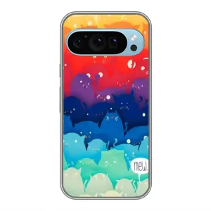 Силиконовый чехол с котиком для Google Pixel 9 (Mew)