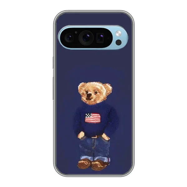 Чехол с рисунком «Мишка USA» для Google Pixel 9