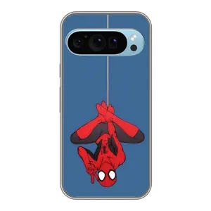 Чехол Супергерой Человека Паука на Google Pixel 9 (На паутине)