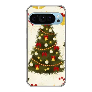 Чохол новорічна ялинка на Google Pixel 9 (Новорічний принт)