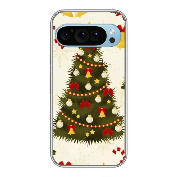 Чехол с рисунком «Новогодний принт» для Google Pixel 9 Чехол с рисунком «Новогодний принт» для Google Pixel 9
