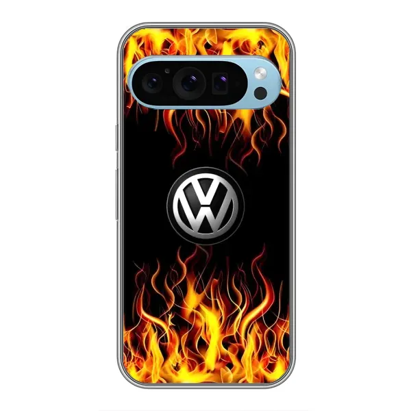 Чехол с рисунком «Огненный Лого» для Google Pixel 9 Чехол с рисунком «Огненный Лого» для Google Pixel 9