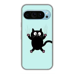 Силиконовый чехол с котиком для Google Pixel 9