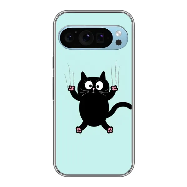 Чехол с рисунком «Падающий кот» для Google Pixel 9 Чехол с рисунком «Падающий кот» для Google Pixel 9
