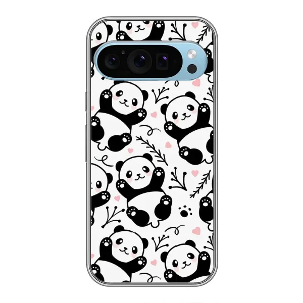 Чехол с рисунком «Пандочки» для Google Pixel 9
