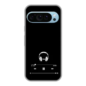 Чехол с картинками на черном фоне для Google Pixel 9 (Плеер)