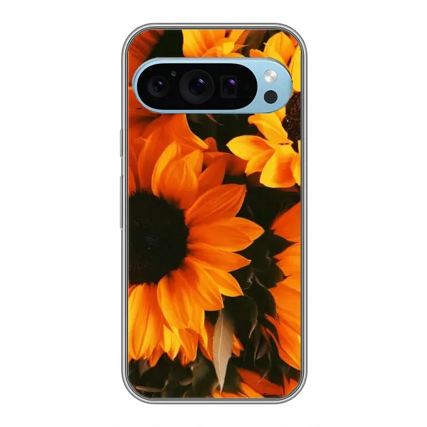 Чехол с рисунком «подсолнухи» для Google Pixel 9 Чехол с рисунком «подсолнухи» для Google Pixel 9
