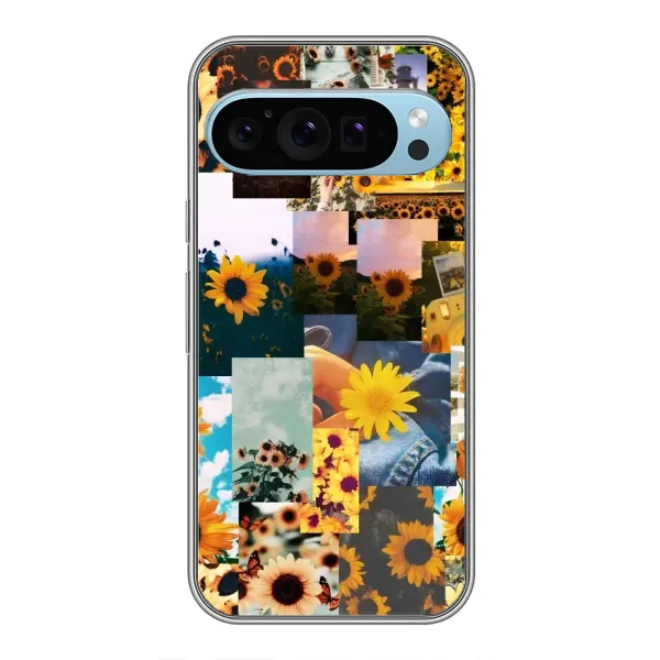 Чехол с рисунком «Подсолнуховый дизайн» для Google Pixel 9 Чехол с рисунком «Подсолнуховый дизайн» для Google Pixel 9