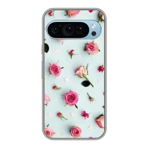 Чехлы с принтом Розочки для Google Pixel 9 (Разные цветы)