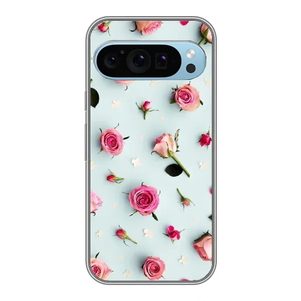 Чехол с рисунком «Разные цветы» для Google Pixel 9